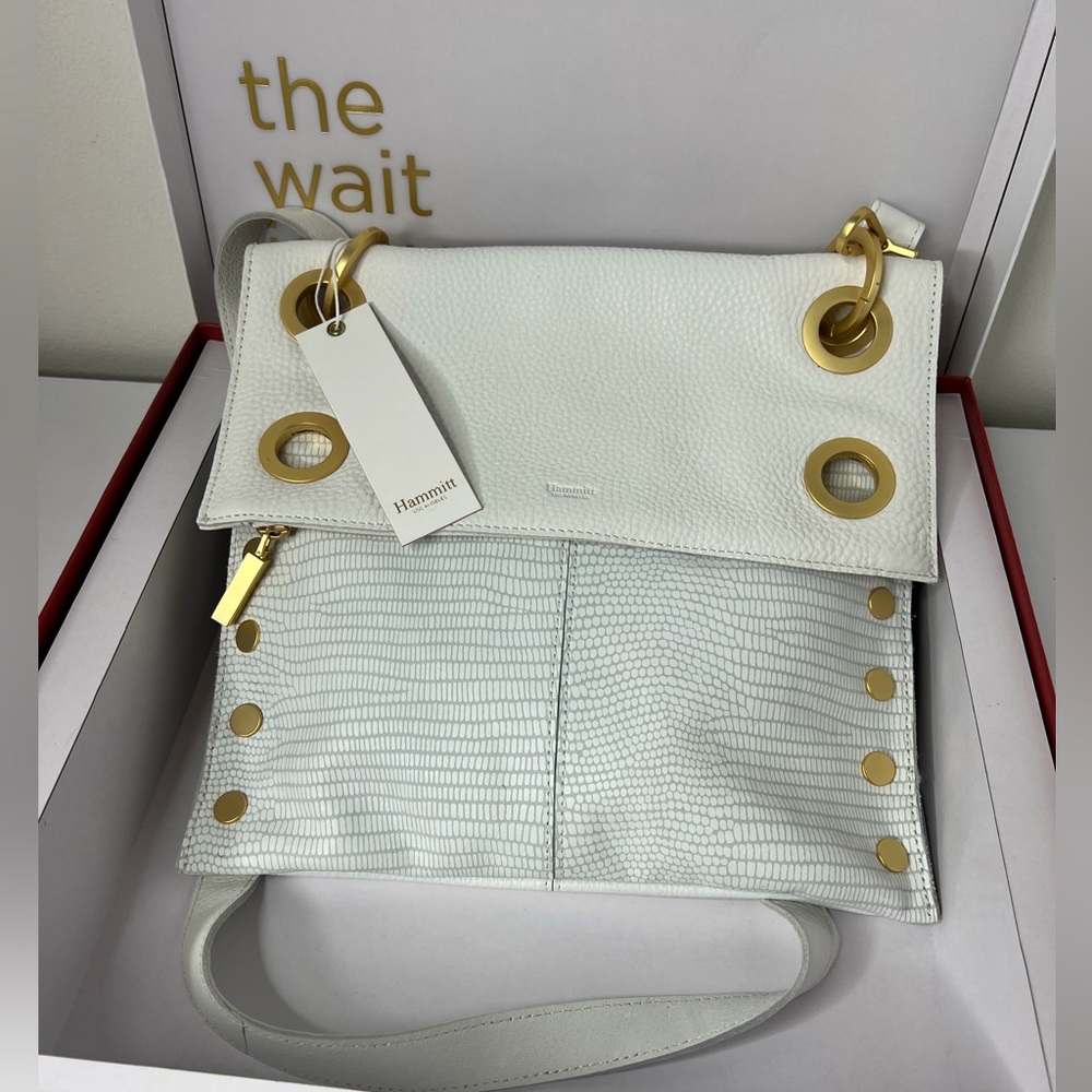Hammitt | NWT Large Montana Reversible Crossbody/Shoulder bag, Ceramic White